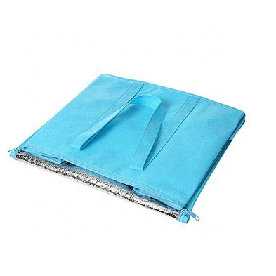 Customized food delivery portable foldable cooler bag insulated wine lunch cooler bag