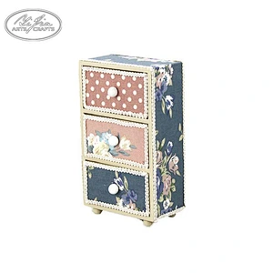 Newest nature style wooden three layered drawers jewelry storage box earring boxes