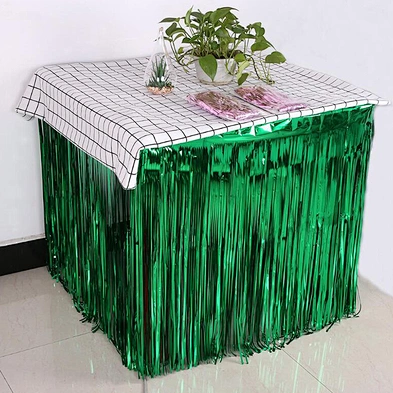 Colorful Hawaiian Party Laser Table Skirt Birthday Beach Party Supplies Home Decor Table Skirts