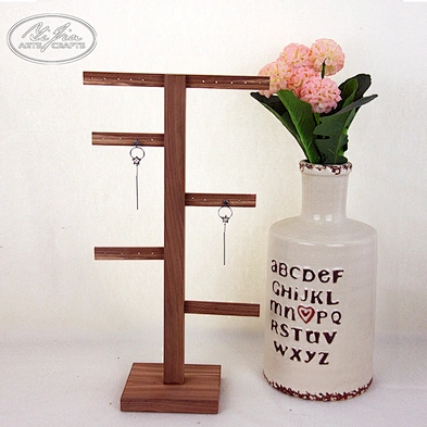 Handmade wooden jewelry bracelet display stand jewelry display doll stand