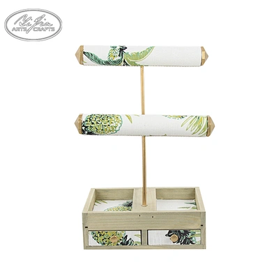 Wholesale double T-bar jewelry holder rack for bracelet watch display
