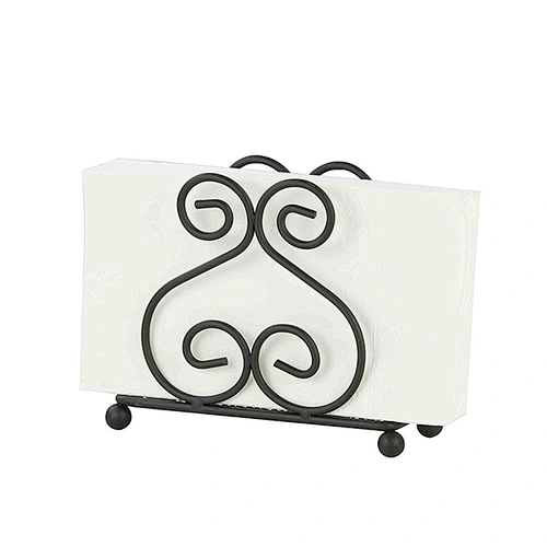 Mini Black Bar Decorative Metal Napkin Holder