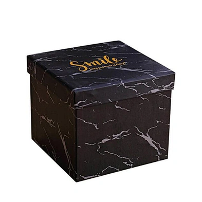 Nordic simple marble paper gift box custom logo print paper box