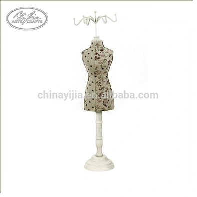 Decorative wood mannequin doll  jewelry cute display stand