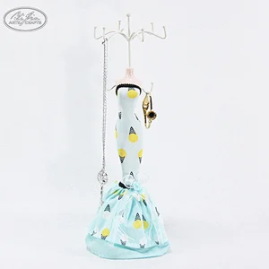 Custom Logo Blue Style Jewelry Display set jewelry stand