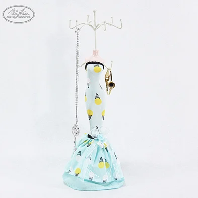Custom Logo Blue Style Jewelry Display set jewelry stand