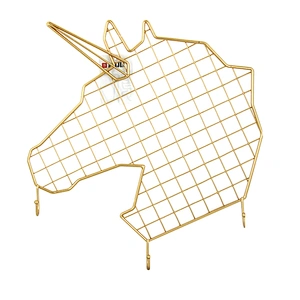Customized unicorn shaped metal decoration wall hanger