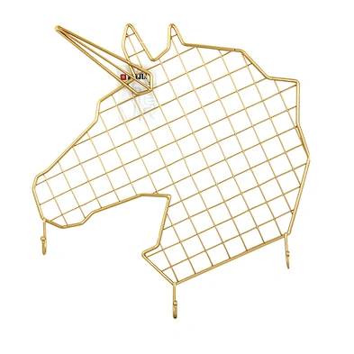 Customized unicorn shaped metal decoration wall hanger