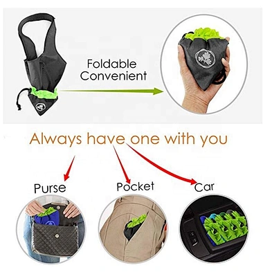 Portable  Custom Logo Printed Polyester Machine Washable Sturdy Ripstop Foldable Reusable Shopping Bags