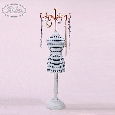 Fashion customized ring necklace jewelry doll mini mannequin jewelry holder