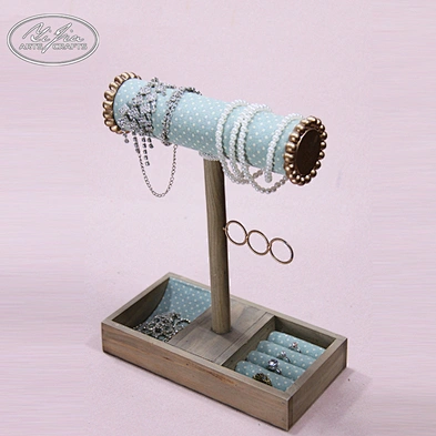 Customized t-bar jewelry watch display holder stand