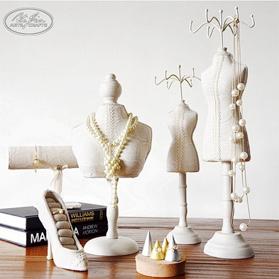 Bracelet Necklace Ring Organizer Jewelry Display Set For Shop Window Showcase