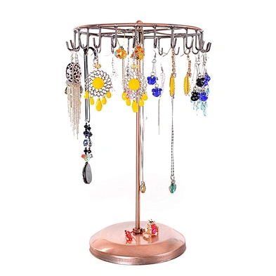 Black Rotating Necklace Holder Jewelry Organizer Jewelry Tree