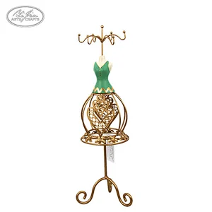 Cheap metal jewelry holder for necklace ring bracelet