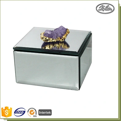 Hot product decor glass cajas para joyas luxurious jewelry box