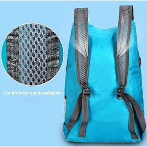 Customer logo printing outdoor foldable travelling backpack shoulder bags waterproof foldable backpack bag