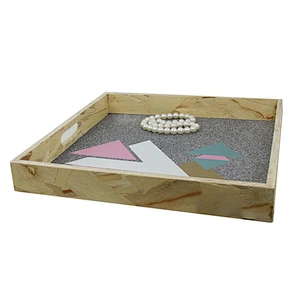 Wholesale customized good quality wooden jewellery display tray