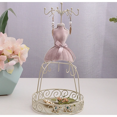 Vintage doll shaped jewelry display ring earring organizer holder