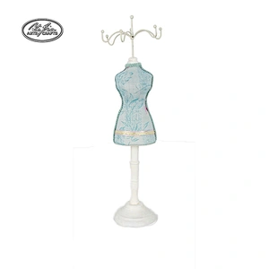 Antique elegant jewelry display doll shaped jewelry holder