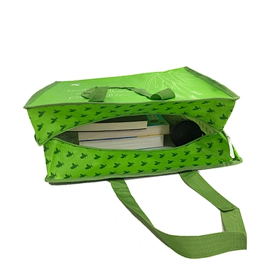 Customized eco friendly pp woven shopping bag foldable for supermarket
