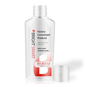 PET 60ml empty hand sanitizer bottle Disposable Gel Separate Bottle  Transparent Alcohol Hand Sanitizer Bottle