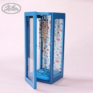 Home decor new wooden table stand ring necklace jewellery holder mirror decorative wood jewelry display