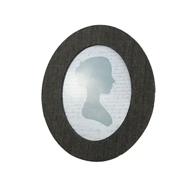 Cheap customized lovely oval shape photo picture frame/picture photo frame