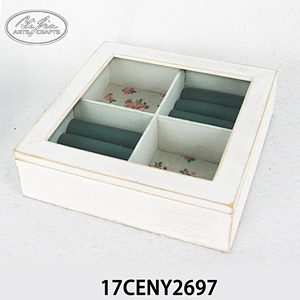 Wholesale home decor antique wooden jewelry tray