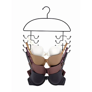 Heavy Duty Chromed Steel Women's Sport Tank Top Hanger,  Strappy Dress and Bathing Suit Bra Organizer Hanger
