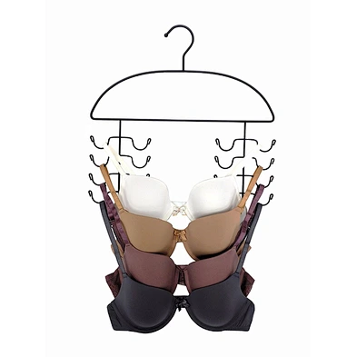 Heavy Duty Chromed Steel Women's Sport Tank Top Hanger,  Strappy Dress and Bathing Suit Bra Organizer Hanger
