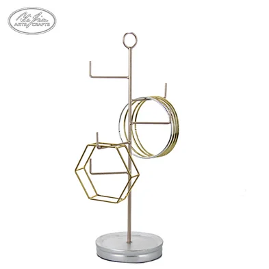 New design customized iron metal jewelry home display