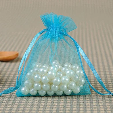 100 Organza Mixed Colors Jewelry Pouch Bags For Jewelry Ring Necklace Storage
