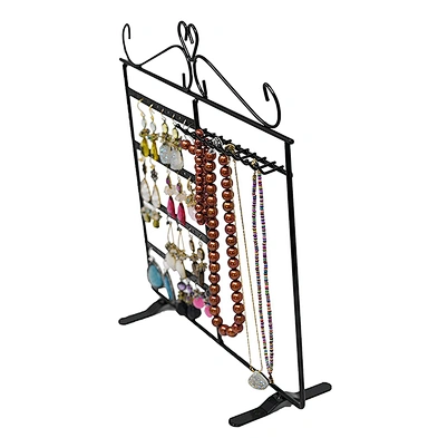 Black Classic Jewelry Rack Earring Holder Necklace Hanger Jewelry earring organizer