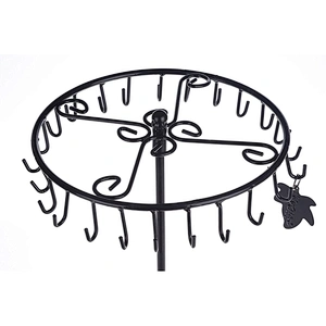 Black Rotating Necklace Holder Jewelry Organizer Jewelry Tree