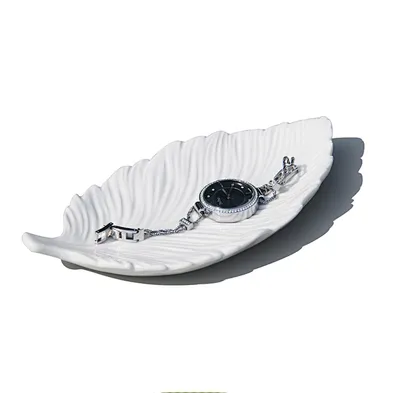 OEM&ODM services sliver tree shape ceramic jewelry tray decoration vase