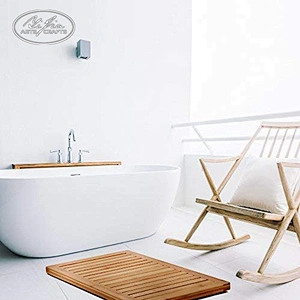 Shower Floor Mat Non Slip, Bamboo Bath Mat