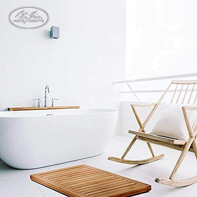 Shower Floor Mat Non Slip, Bamboo Bath Mat