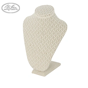 Black lace bust mannequin necklace display holder