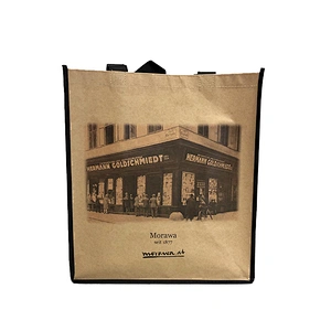 Custom printed gift packaging shopping paper bag with handle