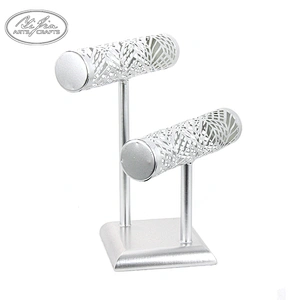 Wholesale double T-bar jewelry holder rack for bracelet watch display