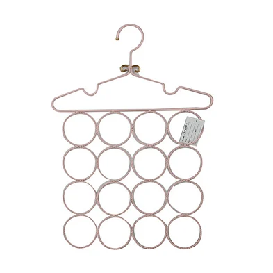 Holes Round Metal Scarf Hanger With Hooks
