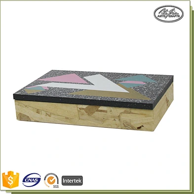 Customized modern design wooden gift box