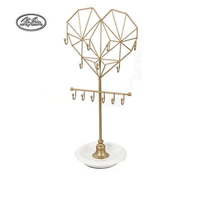 Customized Three T-types Wire Metal Jewelry Holder