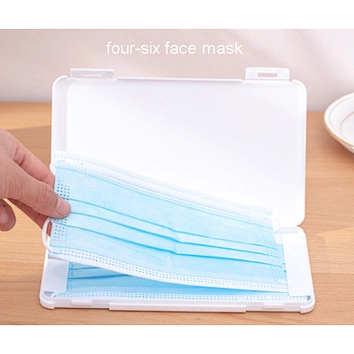 Portable Foldable Plastic Mask Keeper Storage Box Disposable Mask Storage Box