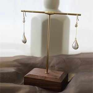 Customized  earrings holder stand 	earring wooden metal holder earrings stand holder displayer