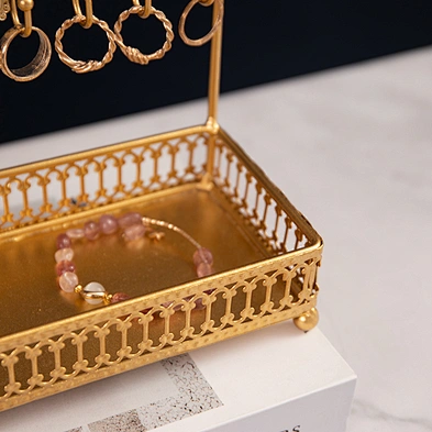 Customized Metal Jewelry Stand Organizer Necklace Holder Display for Necklaces Bracelets Earrings