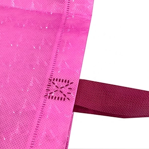 New design promotional customized recycle no woven shopping bag with PVC film