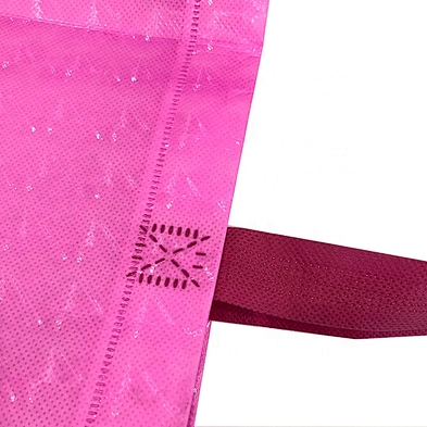 New design promotional customized recycle no woven shopping bag with PVC film