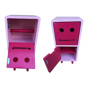 Wholesale custom colorful MDF paper holder tissue/tissue paper box smile