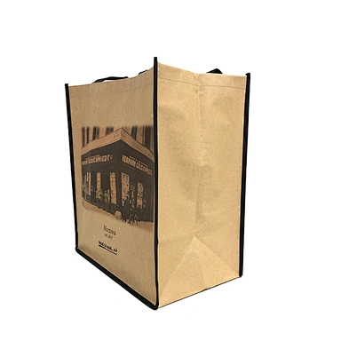 Custom printed gift packaging shopping paper bag with handle